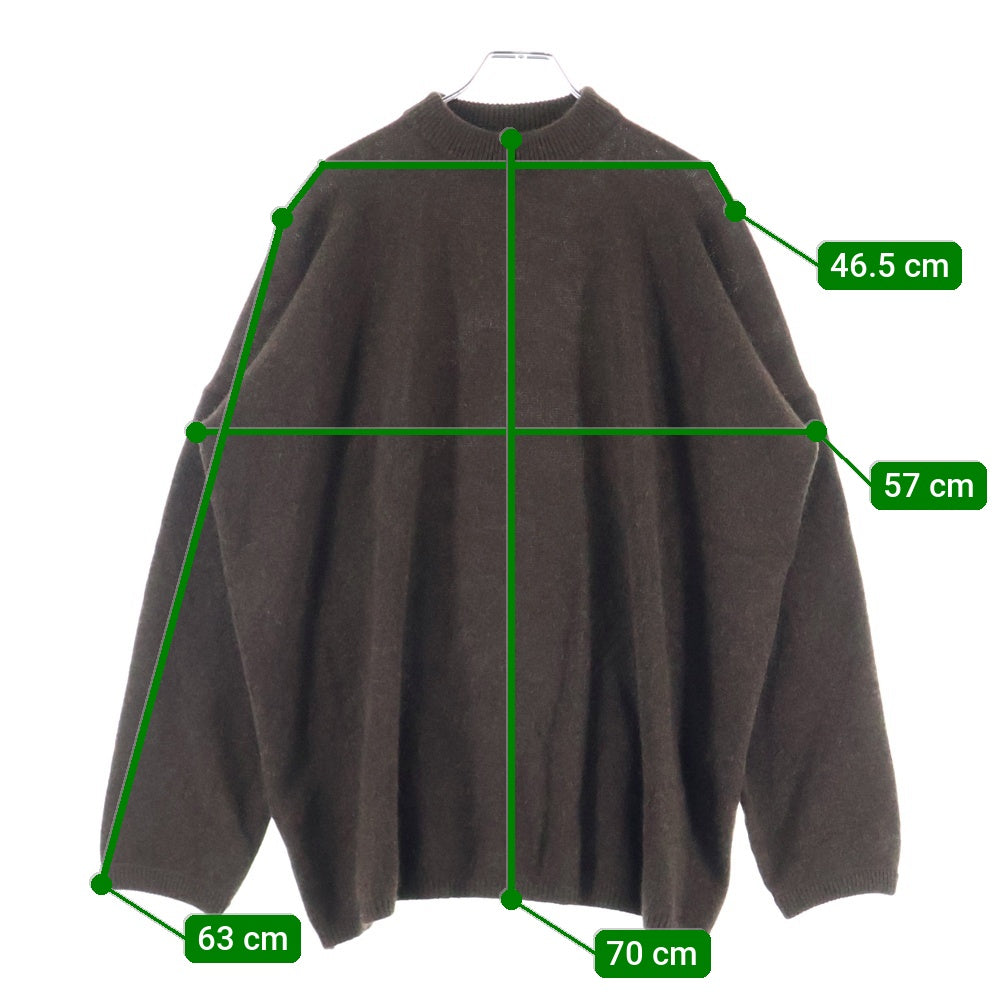 Kaval(カヴァル) Cashmere Sable Knit カシミヤ セーブル クルーネック ニット セーター ブラウン