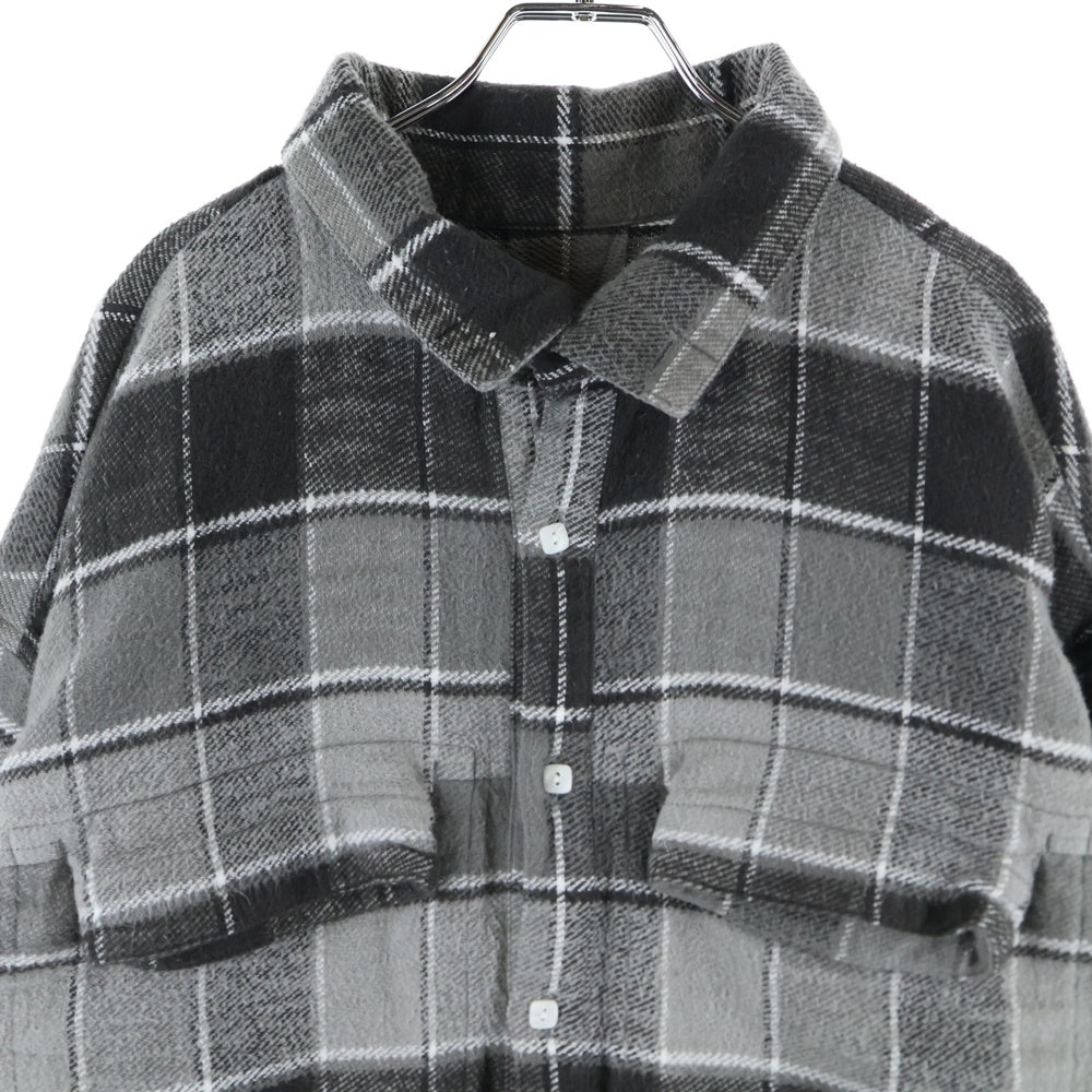 TENDERLOIN(テンダーロイン) FLANNEL CHECK フランネル チェック 長袖シャツ グレー