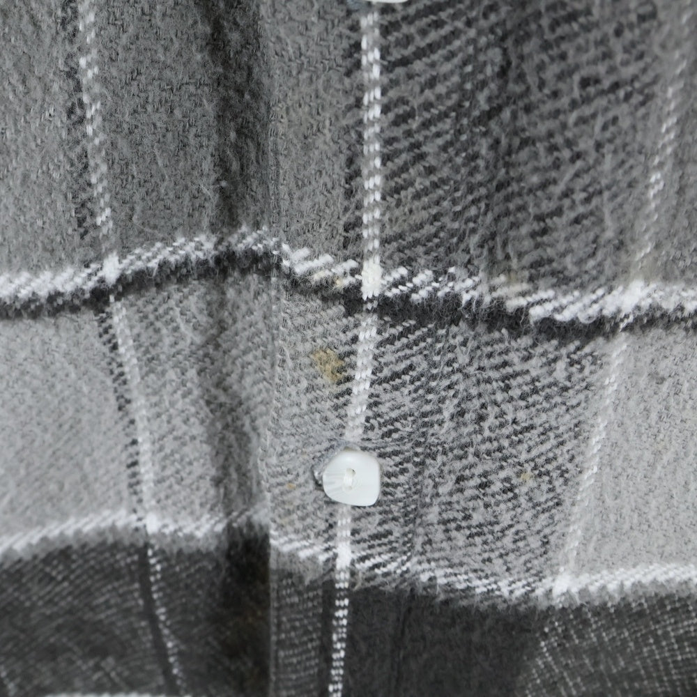 TENDERLOIN(テンダーロイン) FLANNEL CHECK フランネル チェック 長袖シャツ グレー