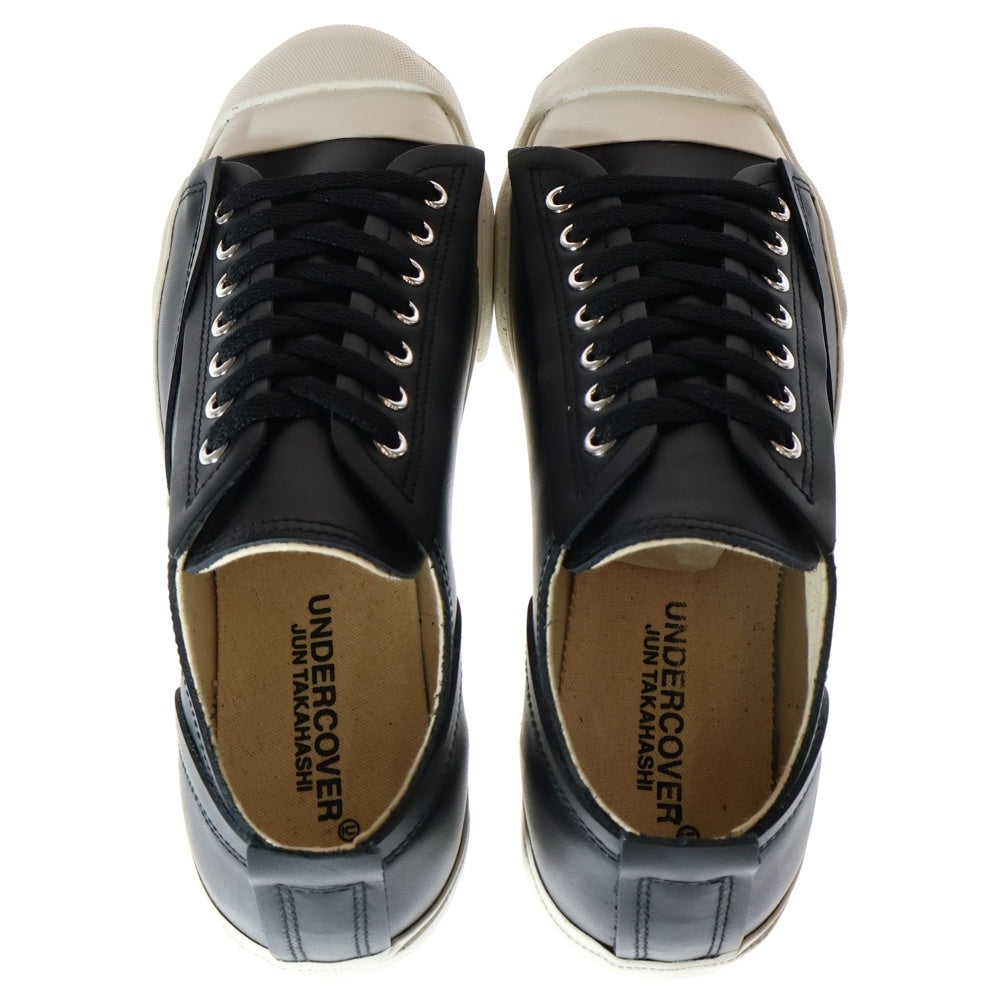 UNDERCOVER(アンダーカバー) TOE LOGO LEATHER SNEAKERS トゥーロゴ レザー ローカットスニーカー ブラック UC2D9F02