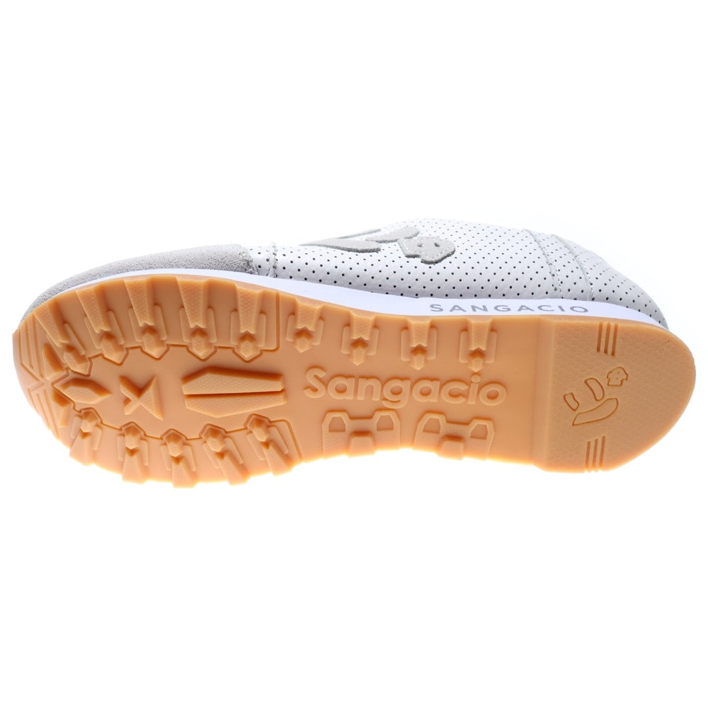 Sangacio(サンガッチョ) にゅ~ず MOM OFF WHITE パンチングレザー ローカットスニーカー US10/28.0cm オフホワイト