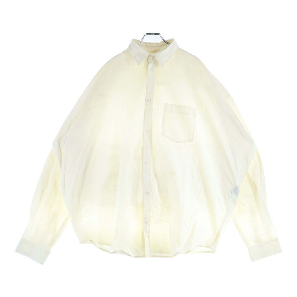 Z.VARGAS(ザックバルガス) コットン オーバーサイズ 長袖シャツ ホワイト