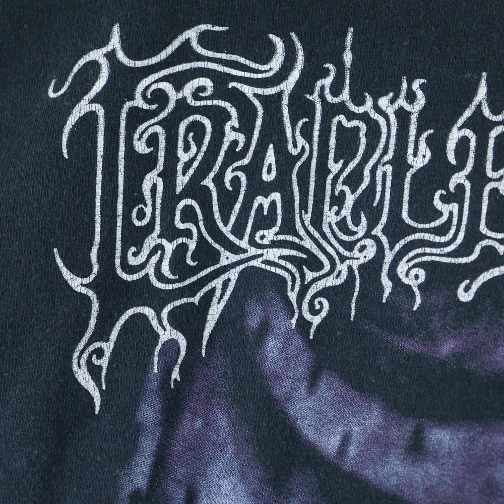 VINTAGE(ヴィンテージ) 00s CRADLE OF FILTH クレイドルオブフィルス 両面プリント クルーネック 長袖Tシャツ ブラック