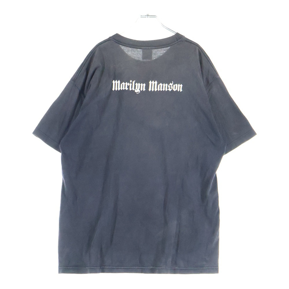 VINTAGE(ヴィンテージ) 90s VINTAGE Marilyn Manson got violence? Tee ALSTYLE マリリンマンソン ガットバイオレンスプリント半袖Tシャツ ブラック
