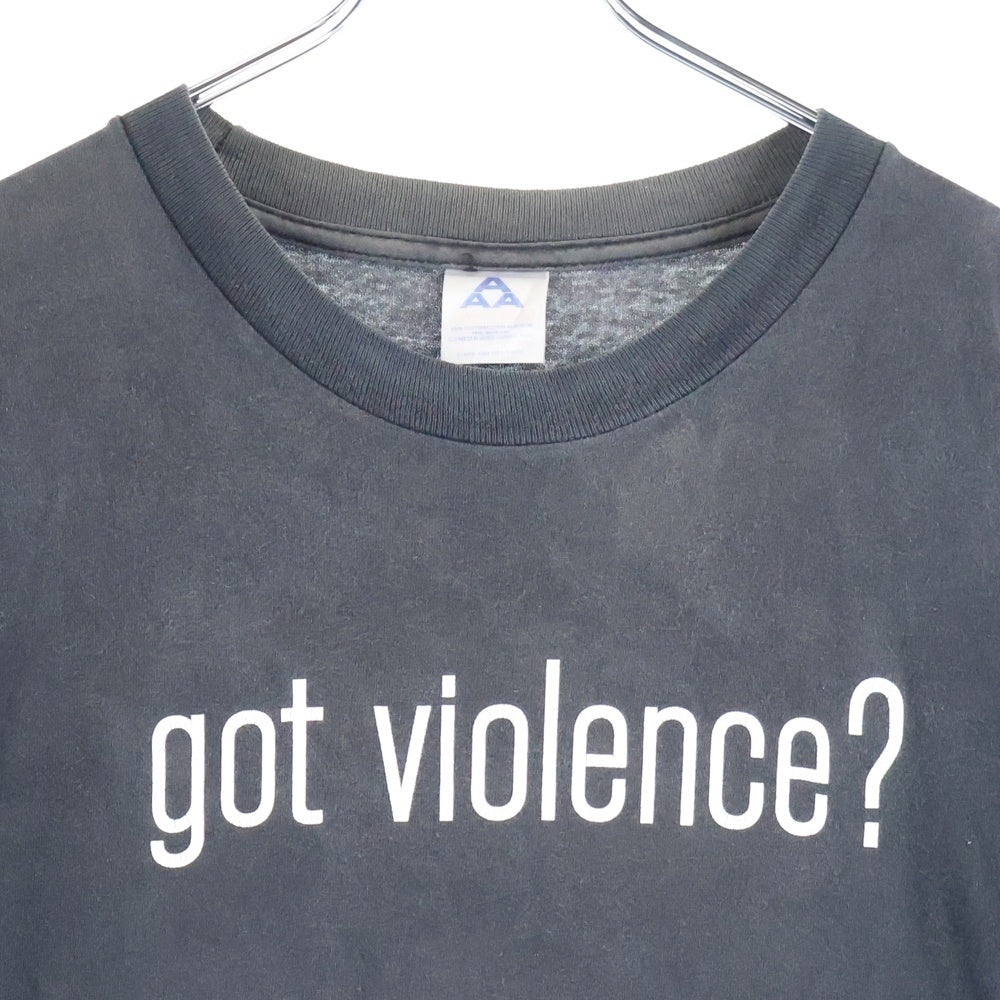 VINTAGE(ヴィンテージ) 90s VINTAGE Marilyn Manson got violence? Tee ALSTYLE マリリンマンソン ガットバイオレンスプリント半袖Tシャツ ブラック