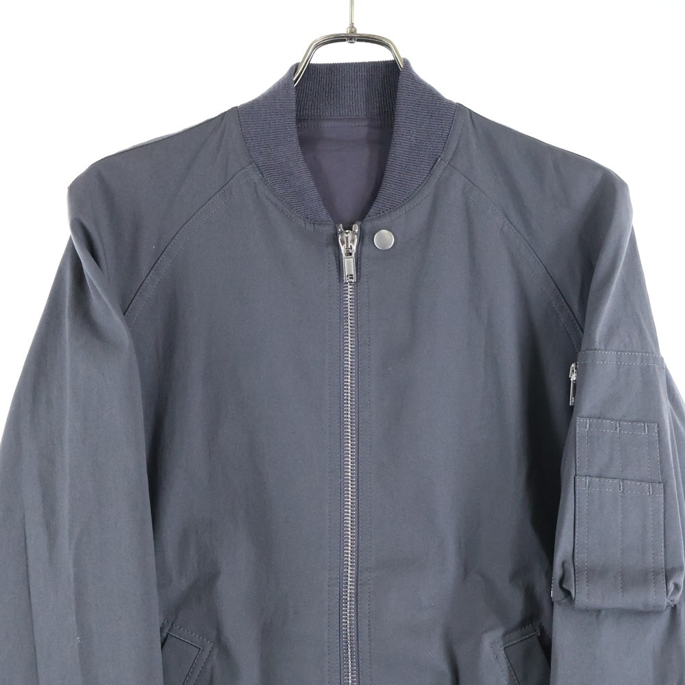 Rick Owens(リックオウエンス) 18SS RAGLAN BOMBER RU18S5792-TE ラグランボンバージャケット MA-1 ブルゾン グレー