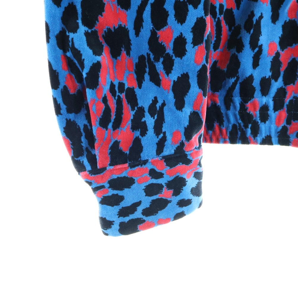 WACKO MARIA(ワコマリア) 13SS レオパード ブルゾン ジップアップジャケット ブルー/ブラック/レッド 13SS-VEL-04