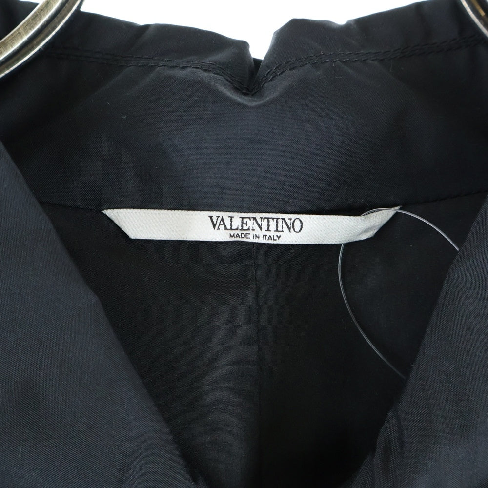 VALENTINO(ヴァレンティノ) バックロックスタッズ ジップアップ ナイロンジャケット ブラック