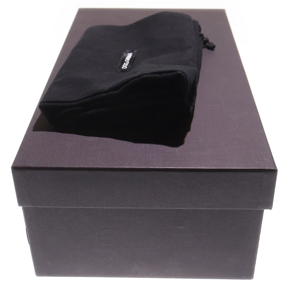 DOLCE & GABBANA(ドルチェアンドガッバーナ) ベルベット調 ラウンドトゥ スリッポン グリーン