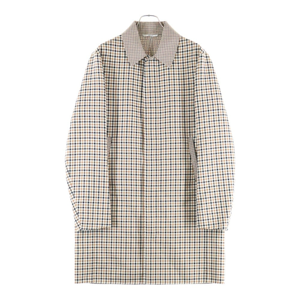 VALENTINO(ヴァレンティノ) チェック総柄 ウール ロングコート