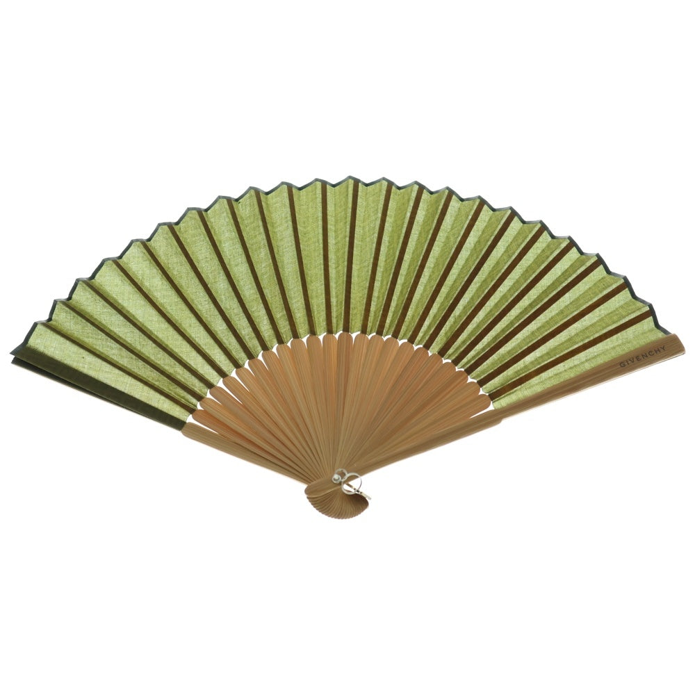 GIVENCHY(ジバンシィ) 4Gチャーム付 ノベルティ 扇子 グリーン