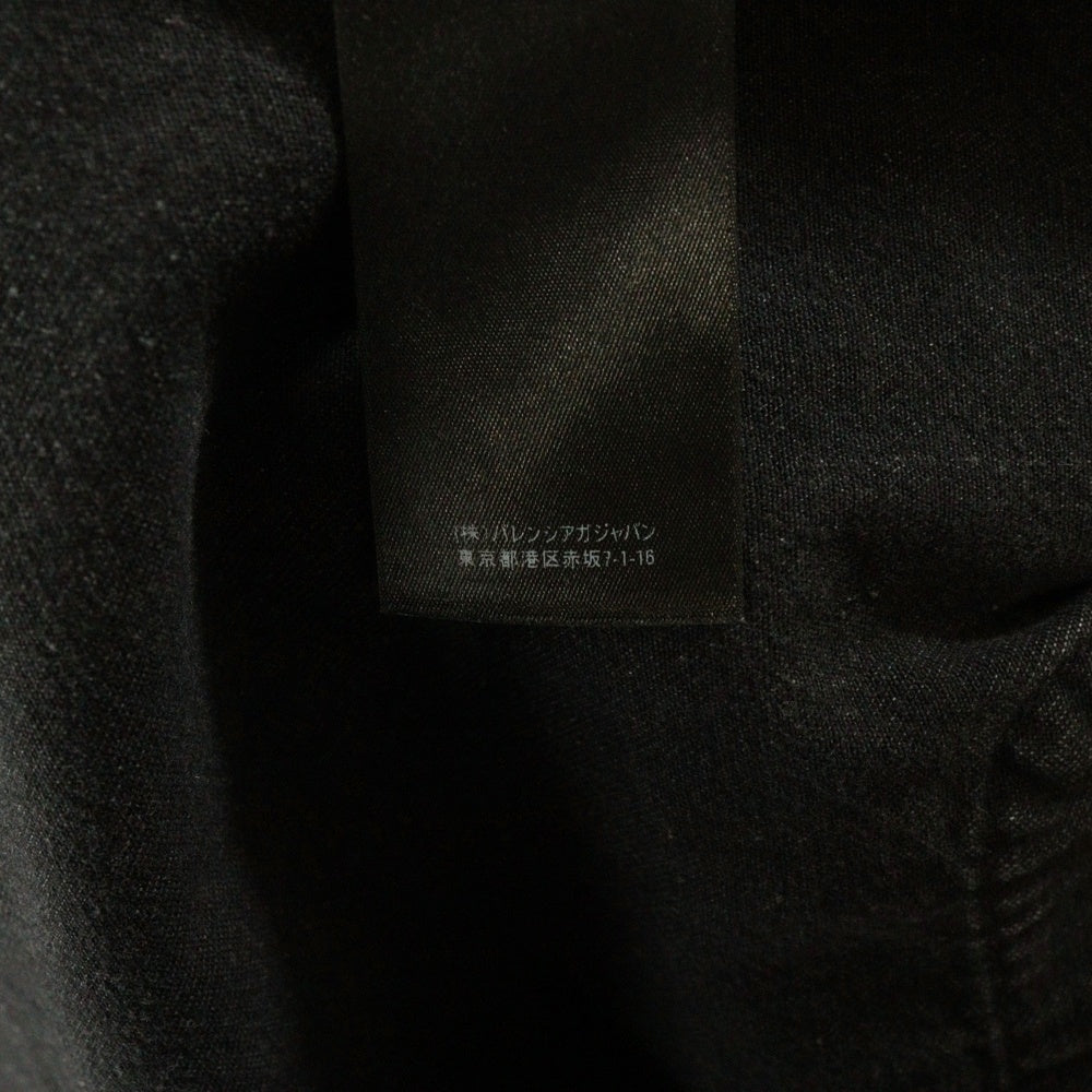 BALENCIAGA(バレンシアガ) バックロゴプリント デニムウエスタンシャツ グレー 571365 TBP19