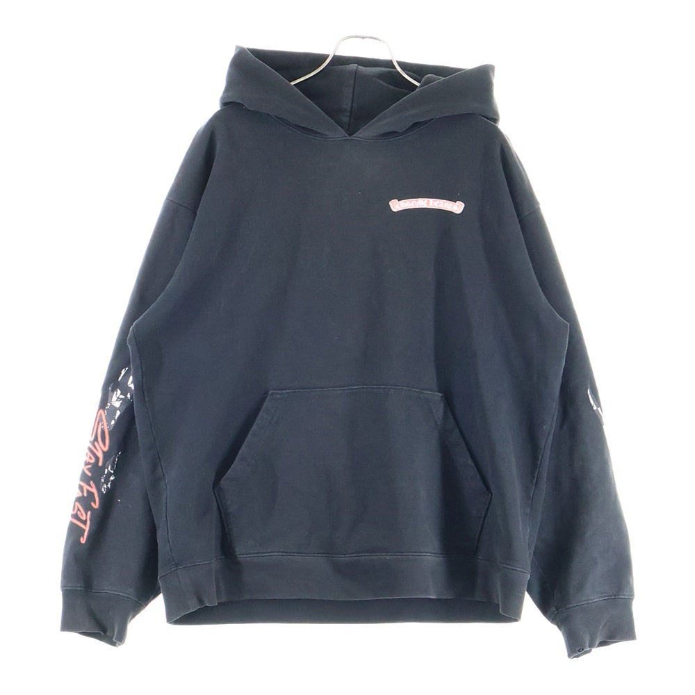 CHROME HEARTS(クロムハーツ) ×MATTY BOY PPO STAY FAST RACE TEAM HD PLVR マッティボーイ ステイファスト プルオーバースウェットパーカー ブラック