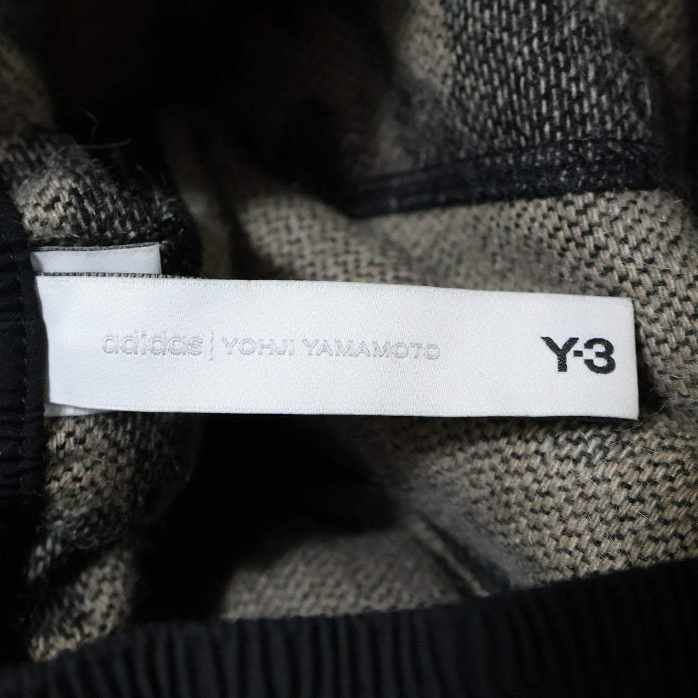 Y-3(ワイスリー) M LEO FLEECE FOOTBALL SHORTS レオ フリース フットボールショーツ モヘア ウエストベルト ヒョウ柄 ハーフパンツ ブラック 2JO001
