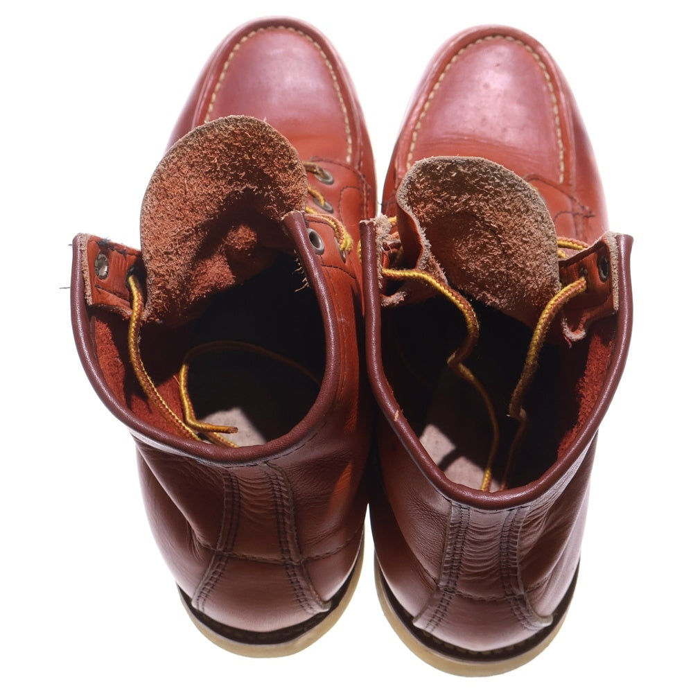 RED WING(レッド ウイング) 92年製 アイリッシュセッター 半円 犬タグ レースアップブーツ ワークブーツ Eワイズ ブラウン