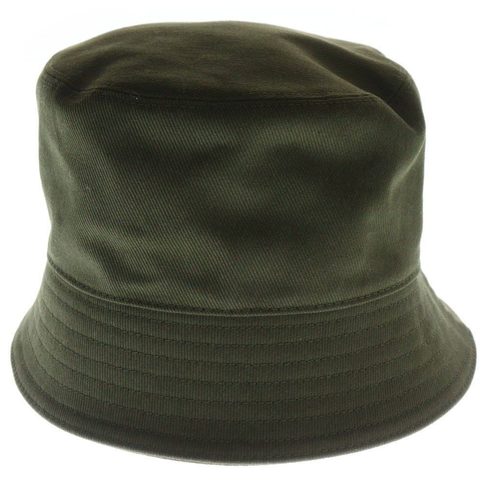 PRADA(プラダ) フロントロゴ刺繍 バケットハット カーキ