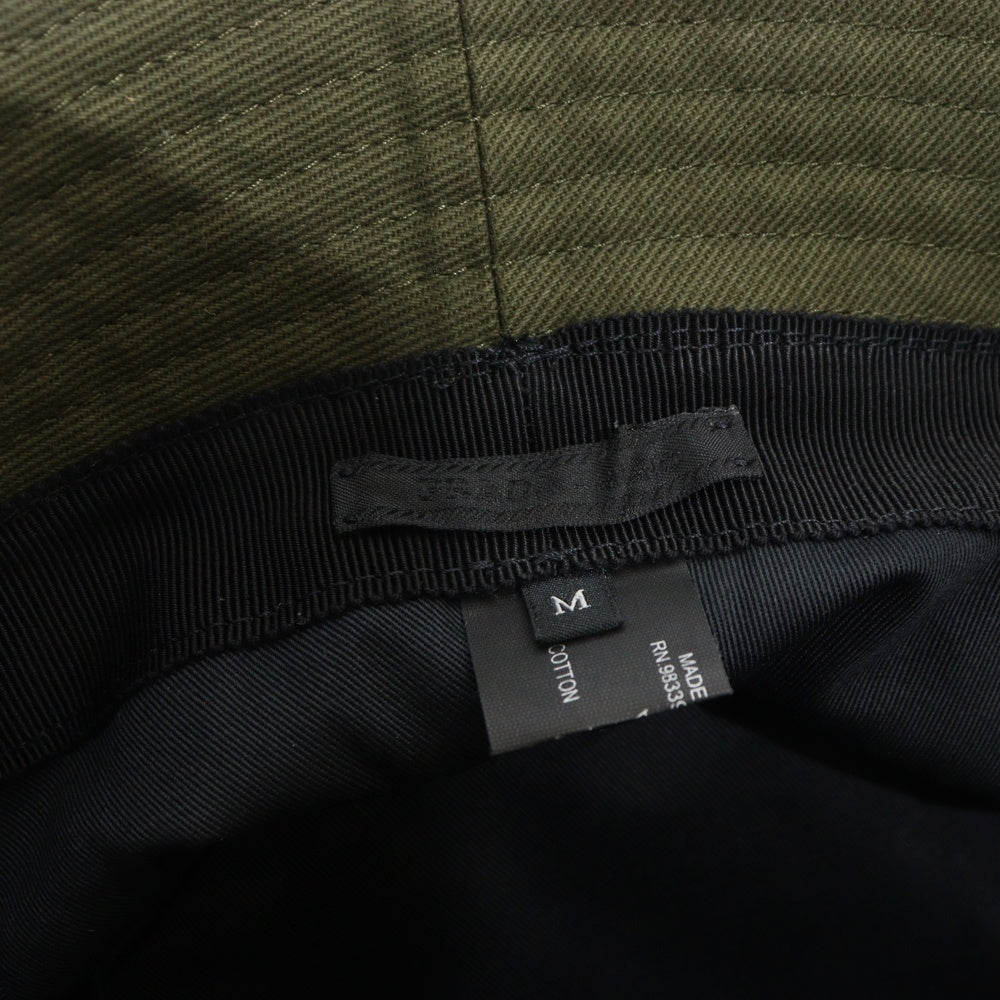 PRADA(プラダ) フロントロゴ刺繍 バケットハット カーキ