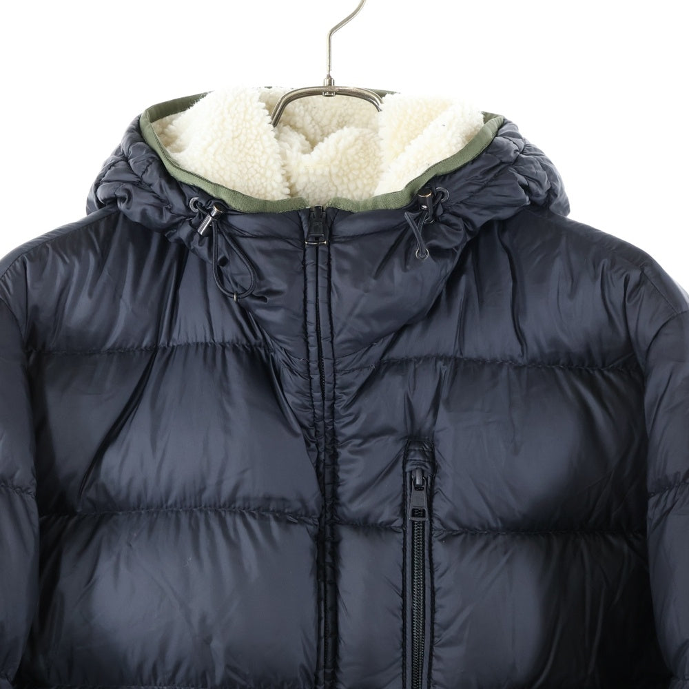 MONCLER(モンクレール) 21aw Goustan MCGOUSTAN リバーシブル ダウンジャケット ナイロン ボア G20911A00048 ホワイト ブラック
