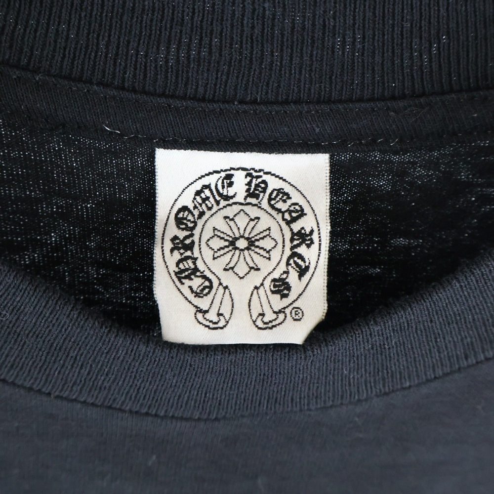 CHROME HEARTS(クロムハーツ) OLD SCROLL LOGO TEE サイドスクロールロゴ 半袖ポケットTシャツ カットソー ブラック