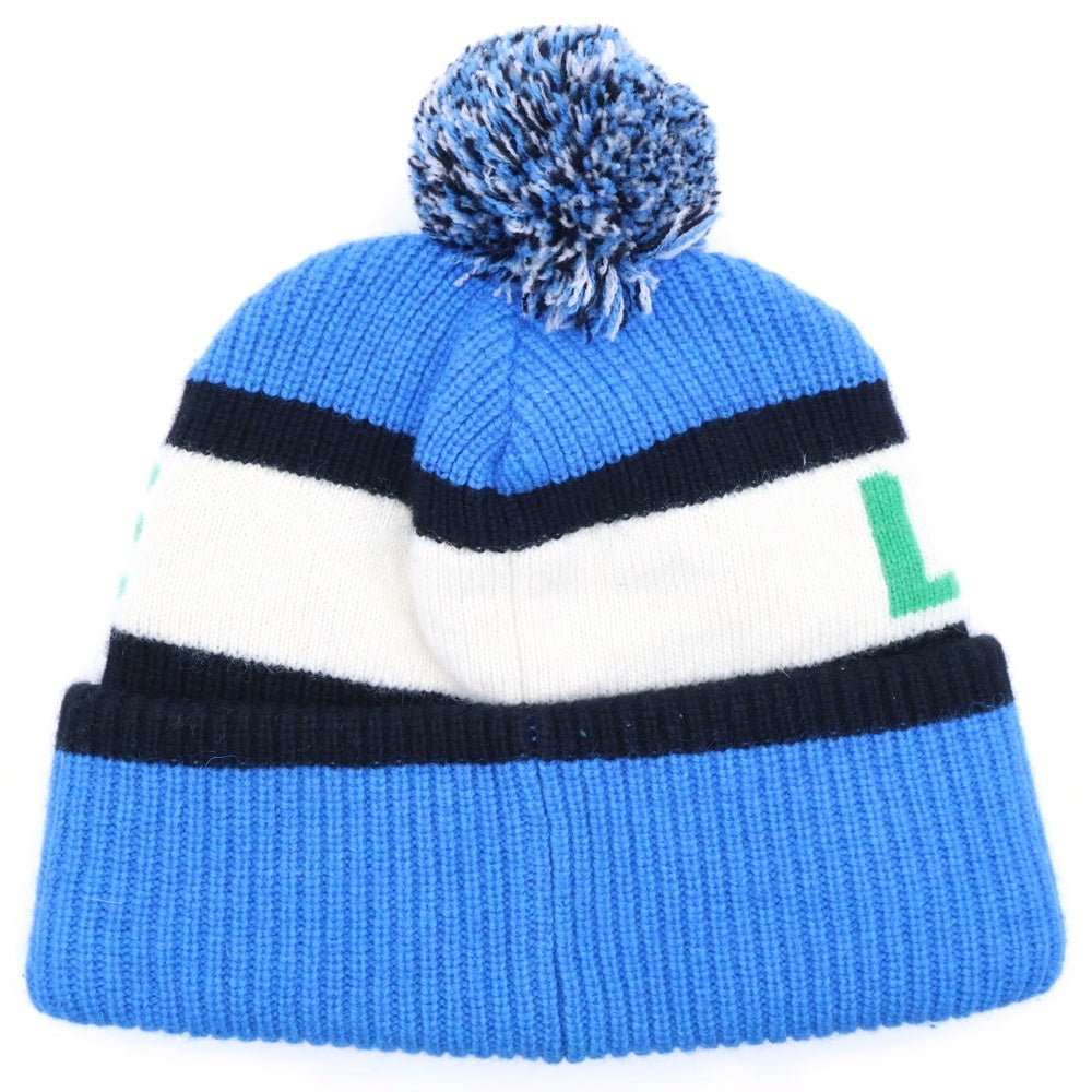 LACOSTE(ラコステ) Wool Logo Beanie ウール ビーニー ブルー RB 4171-F