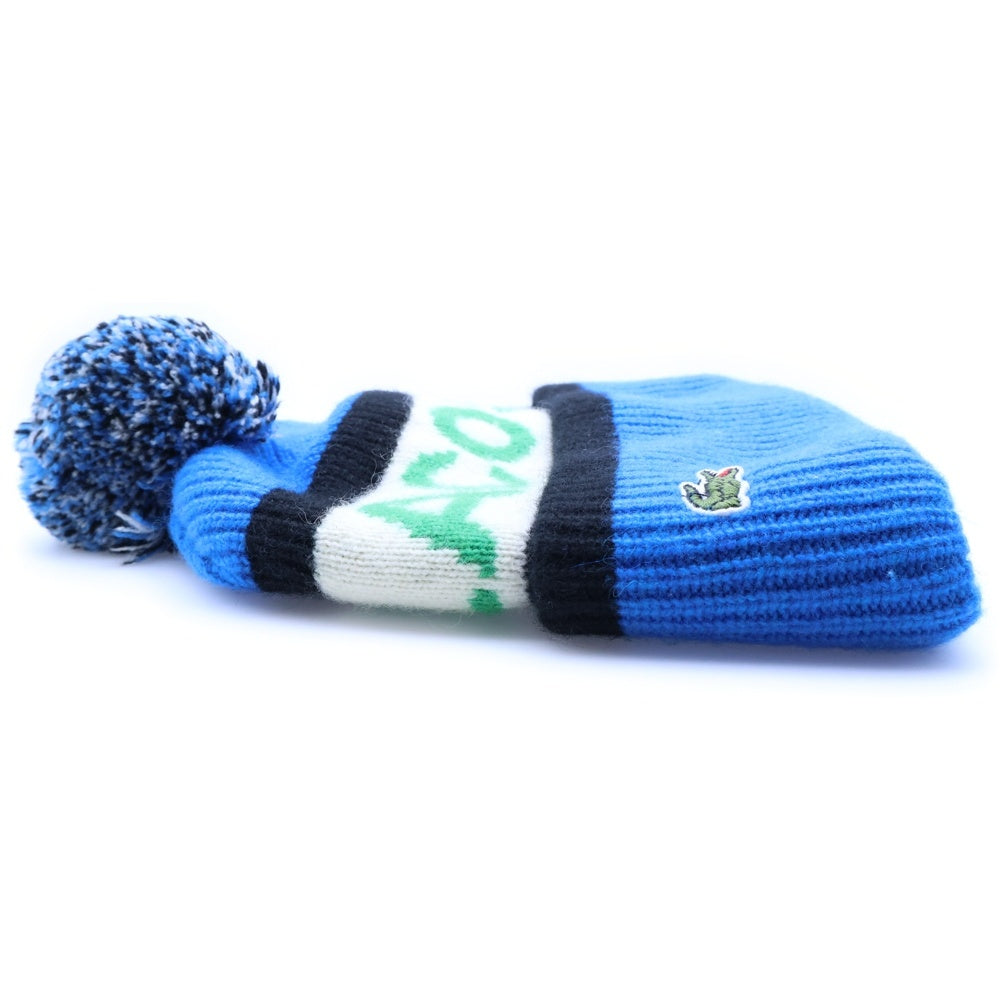 LACOSTE(ラコステ) Wool Logo Beanie ウール ビーニー ブルー RB 4171-F