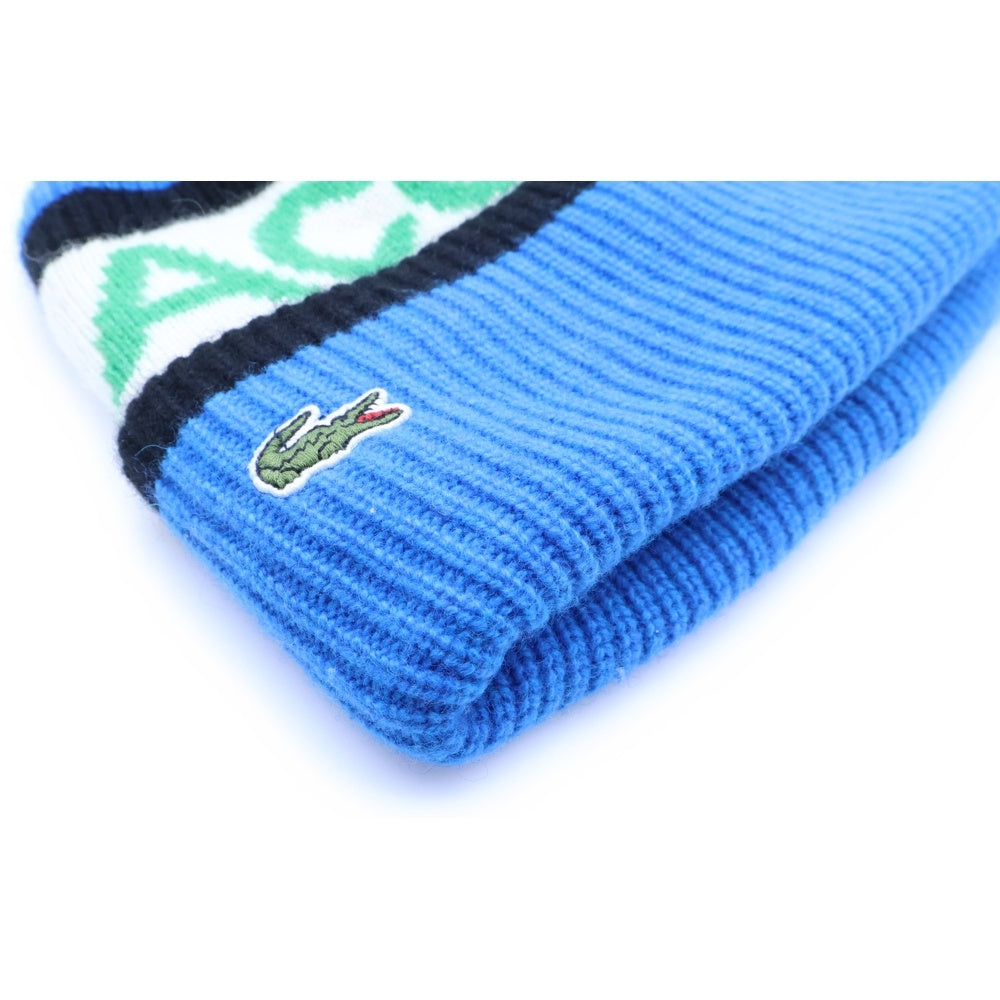 LACOSTE(ラコステ) Wool Logo Beanie ウール ビーニー ブルー RB 4171-F