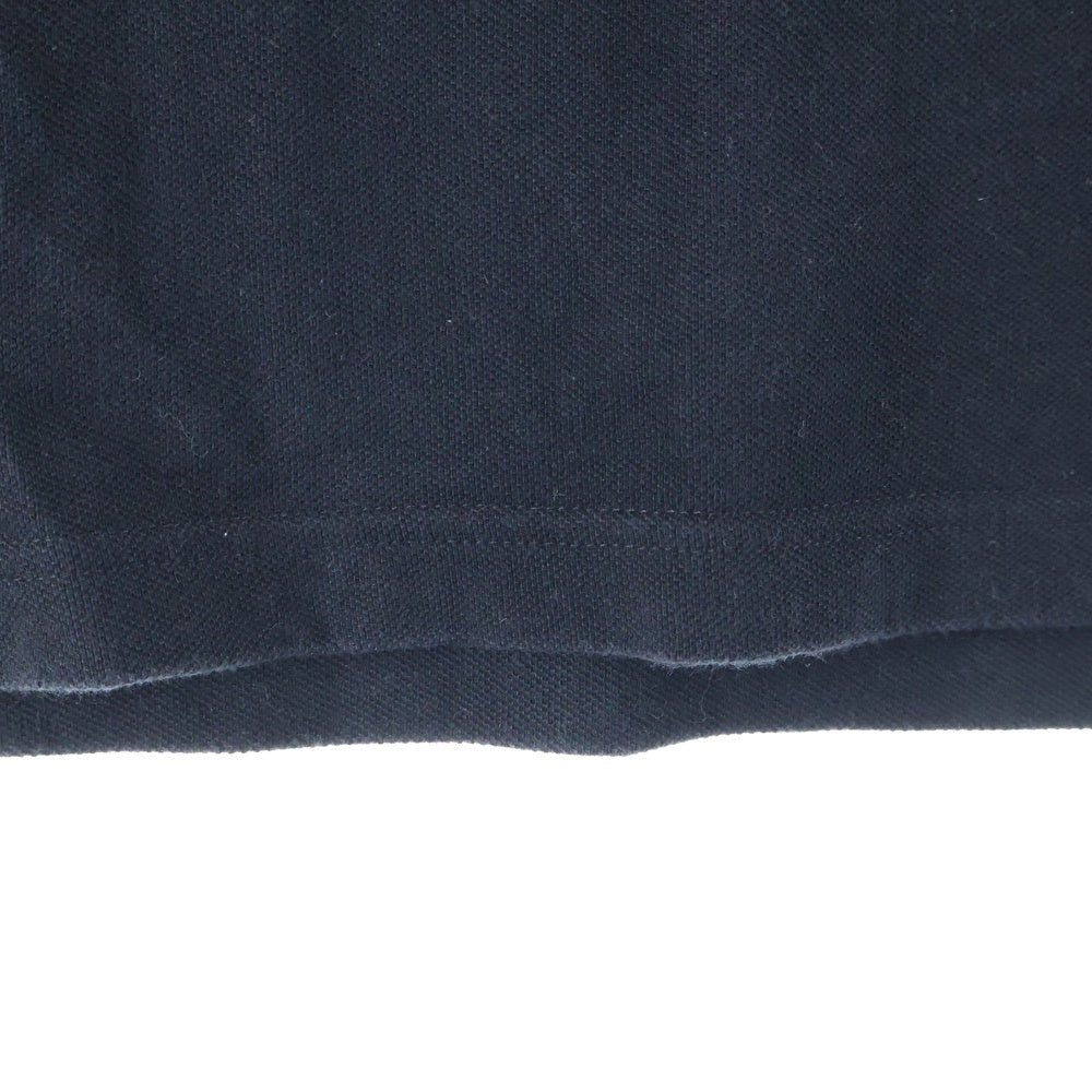 FRED PERRY(フレッドペリー) フロントロゴ刺繍 コットン ポロシャツ ブラック