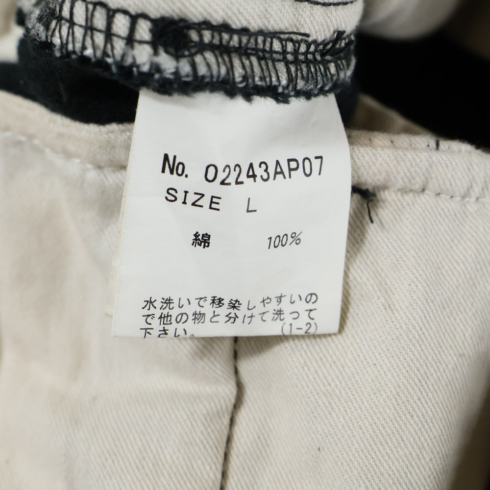 HYSTERIC GLAMOUR(ヒステリックグラマー) コーデュロイ 6ポケットカーゴパンツ TYPE M-65 ブラック 02243AP07