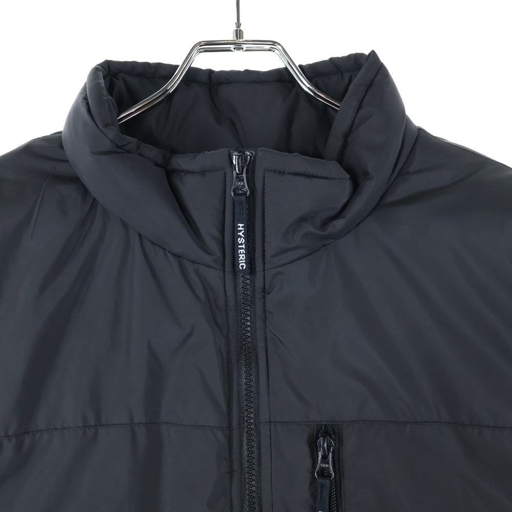 HYSTERIC GLAMOUR(ヒステリックグラマー) VIXEN GIRL ワッペン ミリタリーベスト ヴィクセンガール 中綿 ブラック 02243AV02