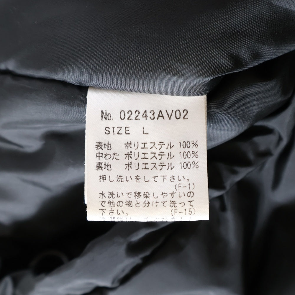 HYSTERIC GLAMOUR(ヒステリックグラマー) VIXEN GIRL ワッペン ミリタリーベスト ヴィクセンガール 中綿 ブラック 02243AV02