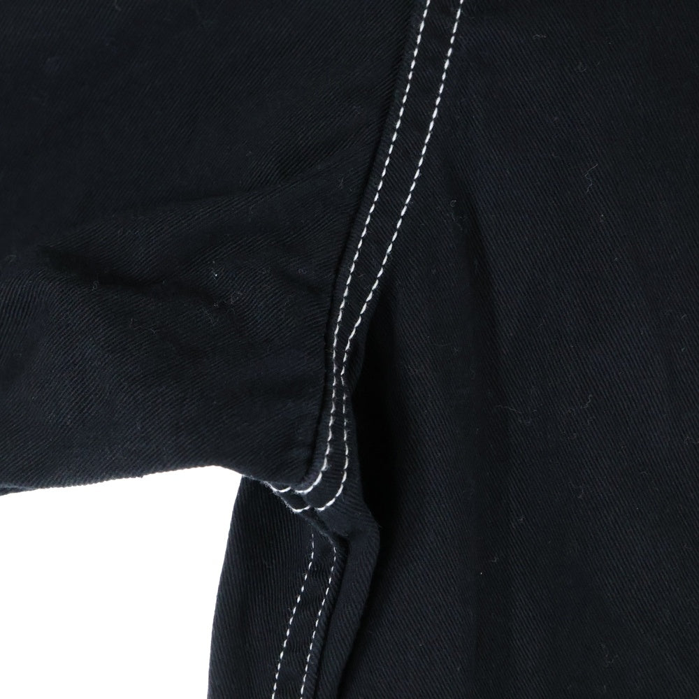 HYSTERIC GLAMOUR(ヒステリックグラマー) SOUND AND VISION ワッペン オールインワン つなぎ ブラック 02251AS01