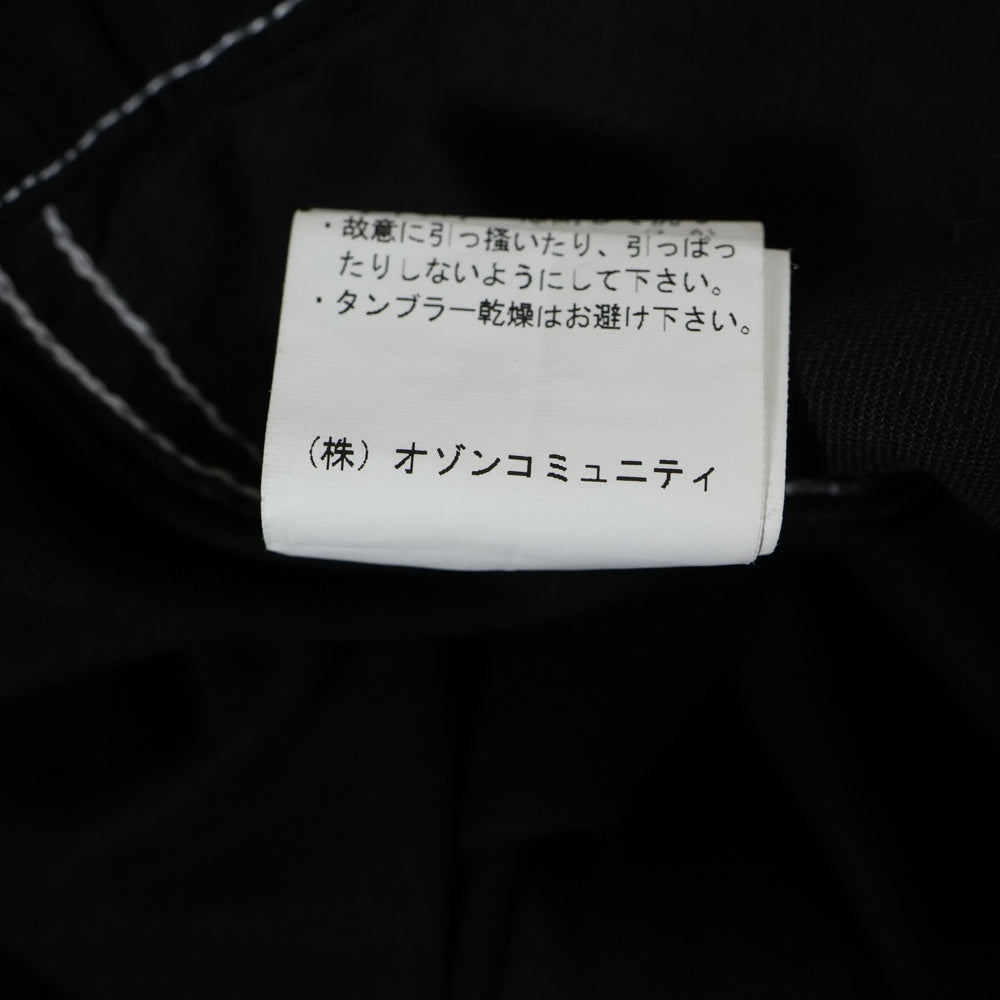 HYSTERIC GLAMOUR(ヒステリックグラマー) SOUND AND VISION ワッペン オールインワン つなぎ ブラック 02251AS01