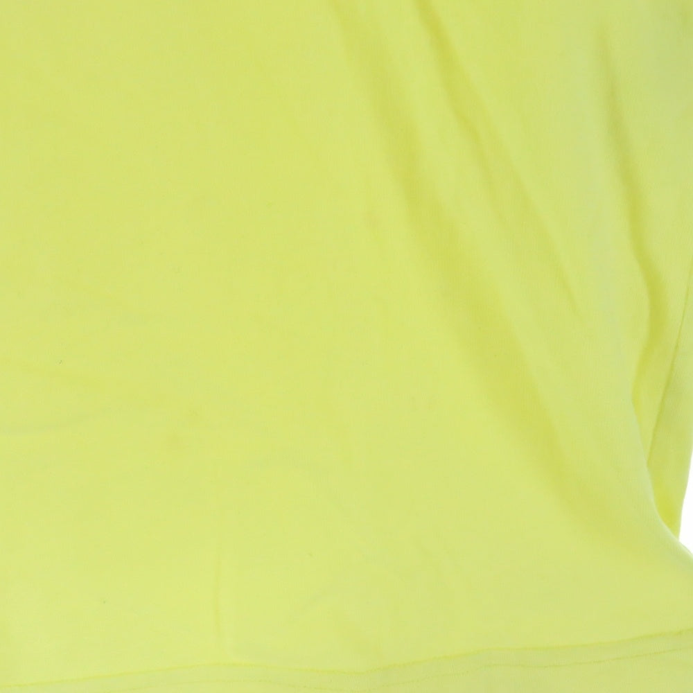 BALENCIAGA(バレンシアガ) 20SS CREWプリント クルーネック 半袖Tシャツ イエロー 612966 TIV24