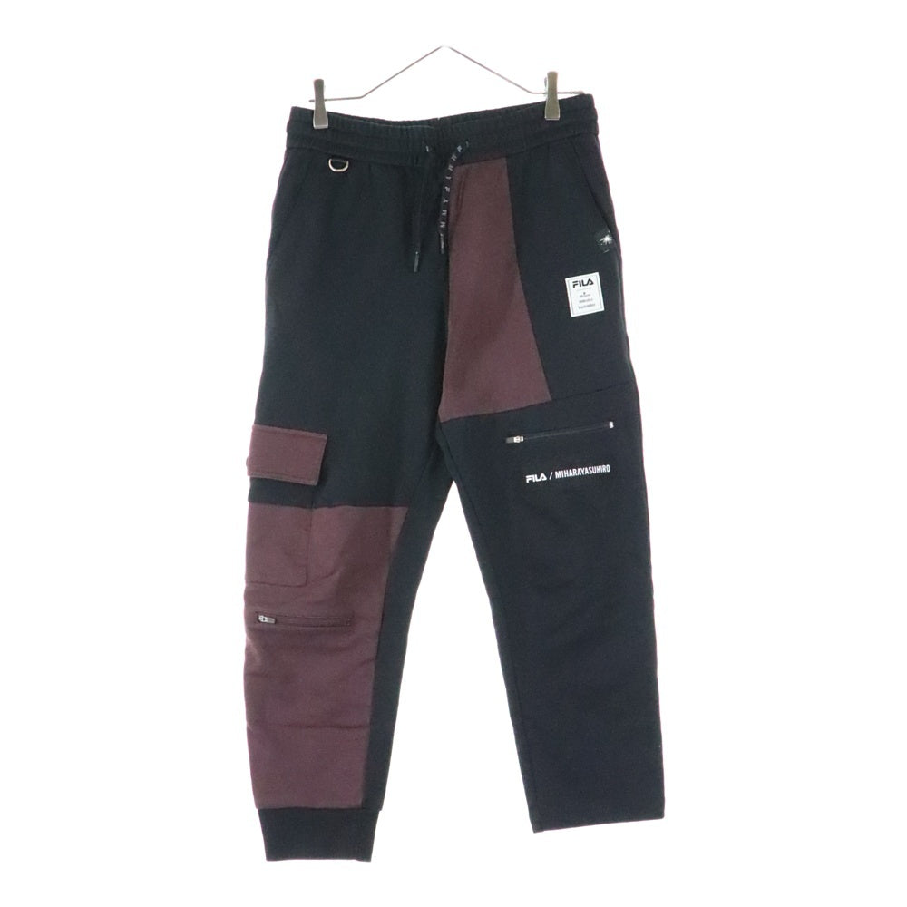 MAISON MIHARAYASUHIRO(メゾンミハラヤスヒロ) ×FILA フィラ スウェットパンツ ブラック P07PT601