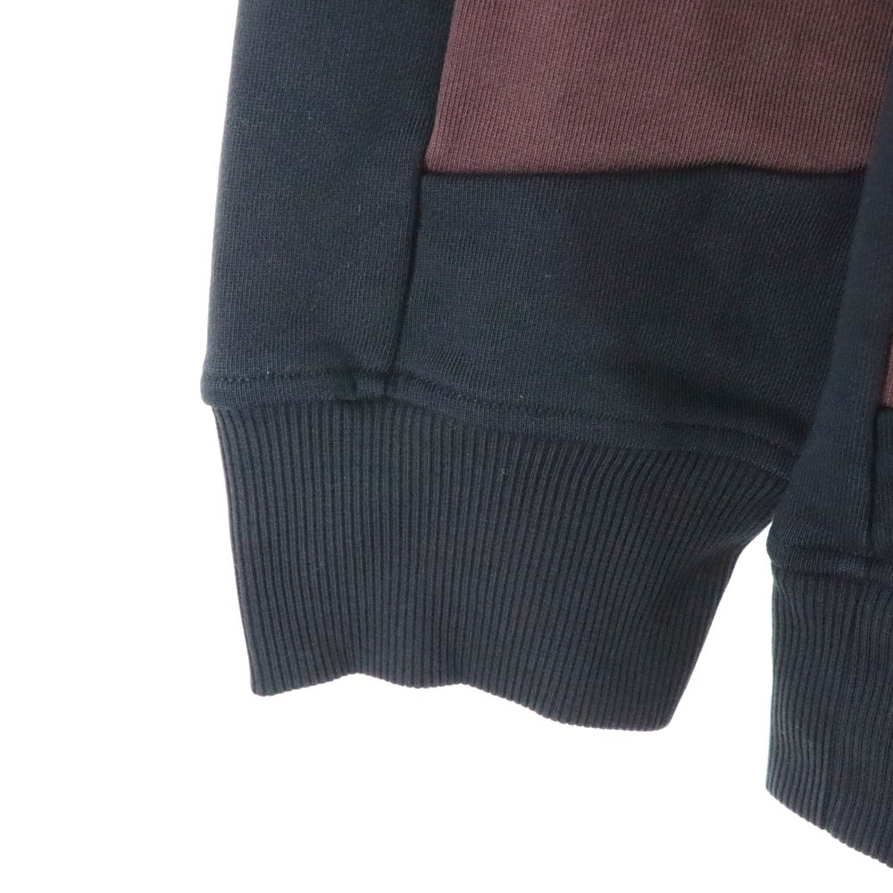 MAISON MIHARAYASUHIRO(メゾンミハラヤスヒロ) ×FILA フィラ パッチワーク プルオーバー スウェット トレーナー ブラック P07SW202