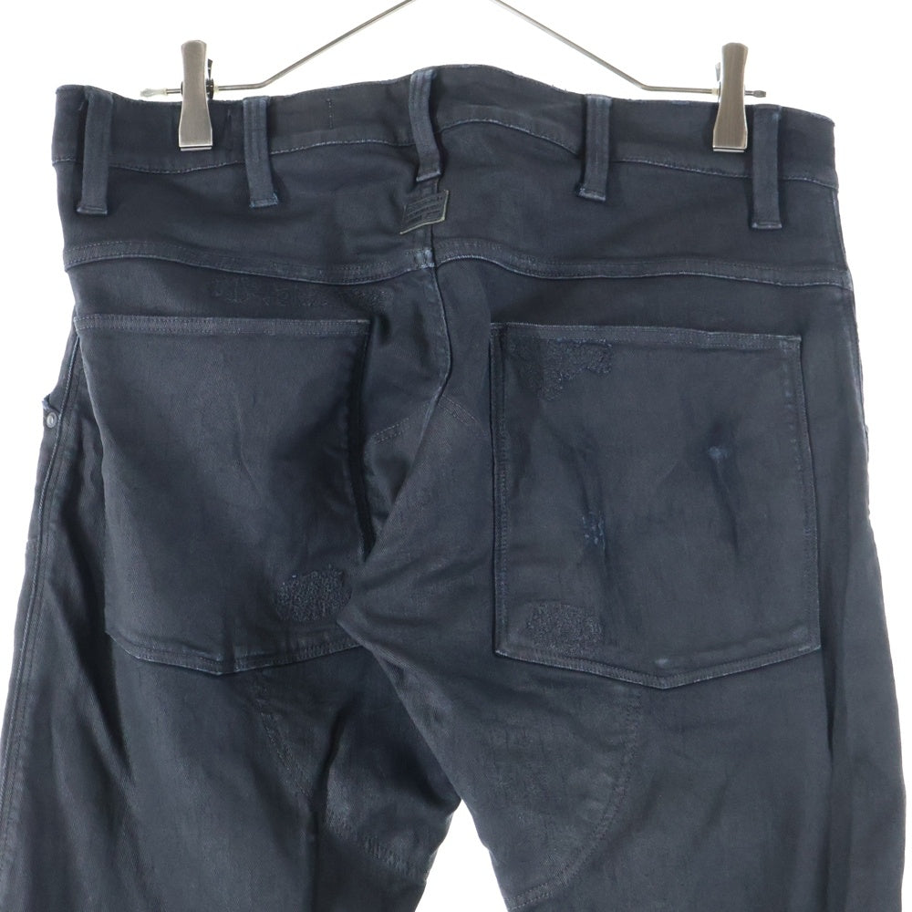G-STAR RAW(ジースターロウ) Elwood 3D Zip Knee Super Slim Jeans スキニー デニムパンツ ブラック D01252 4412 7198
