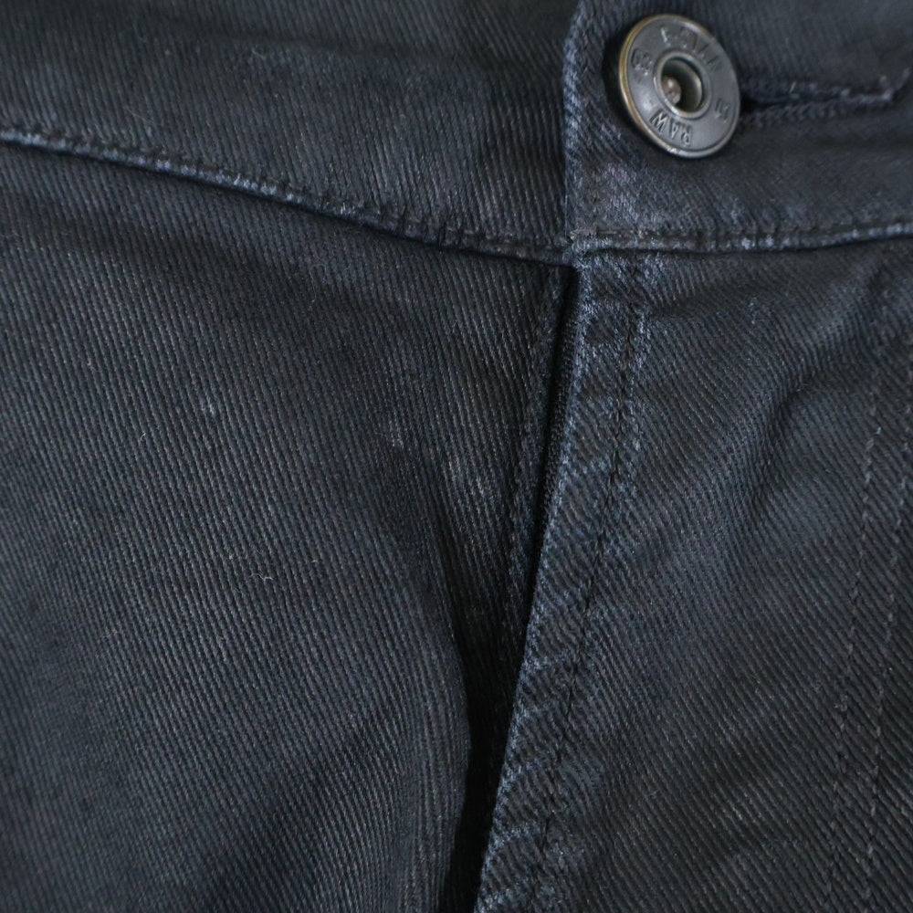G-STAR RAW(ジースターロウ) Elwood 3D Zip Knee Super Slim Jeans スキニー デニムパンツ ブラック D01252 4412 7198