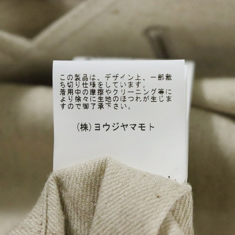 Yohji Yamamoto POUR HOMME(ヨウジヤマモト プールオム) 4ポケット大見返しJ パッチワーク リネン ジャケット アイボリー HZ-J69-305
