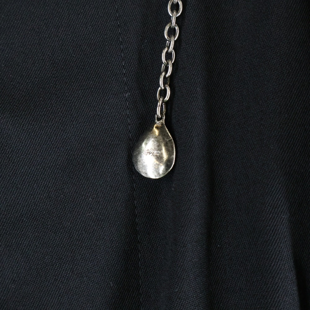 Yohji Yamamoto POUR HOMME(ヨウジヤマモト プールオム) 21AW ギャバファスナーツナギ サルエル マルチポケット オールインワン ブラック HX-D13-100