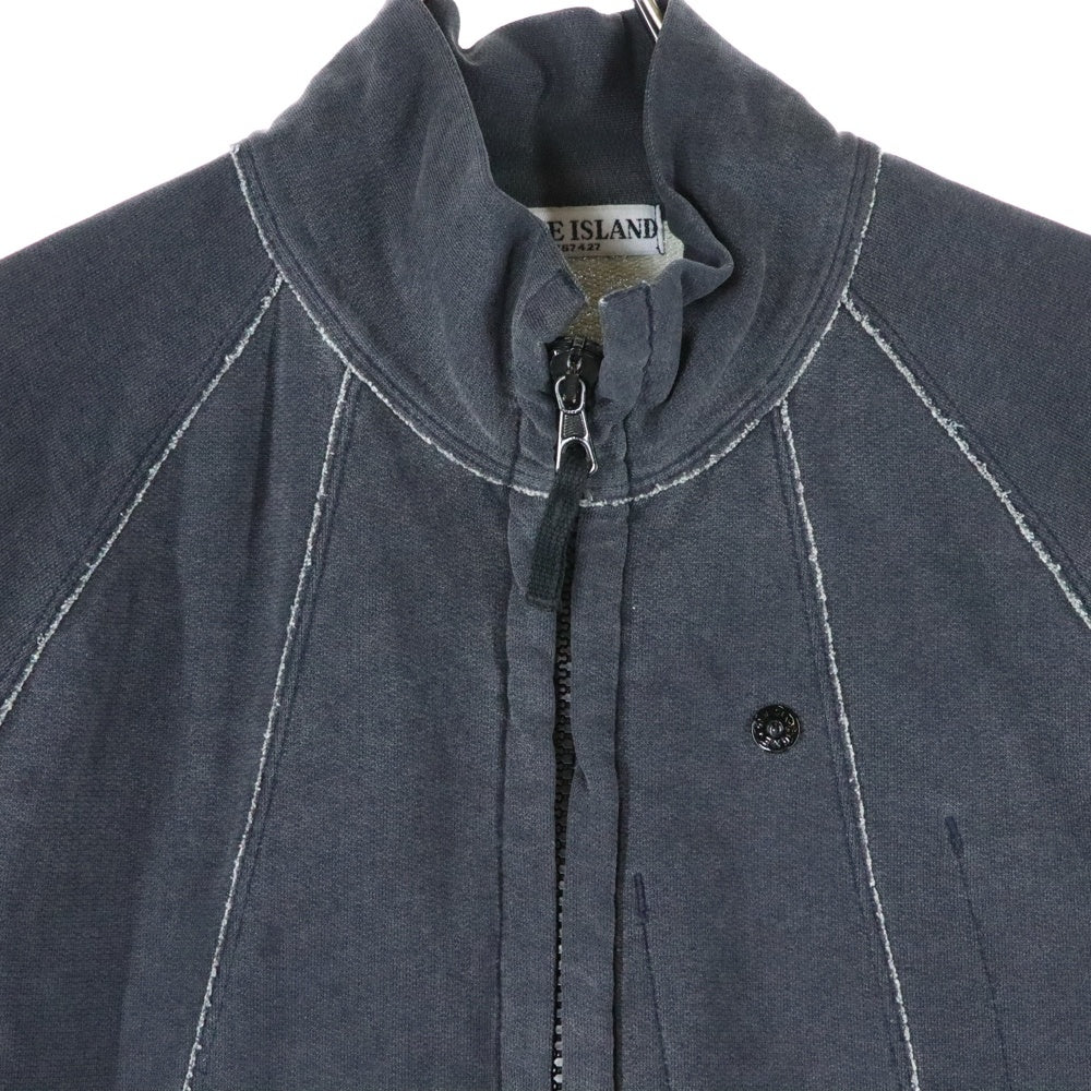 STONE ISLAND(ストーンアイランド) 袖ロゴワッペン付き コットン ジップアップジャケット グレー 44150W59 18
