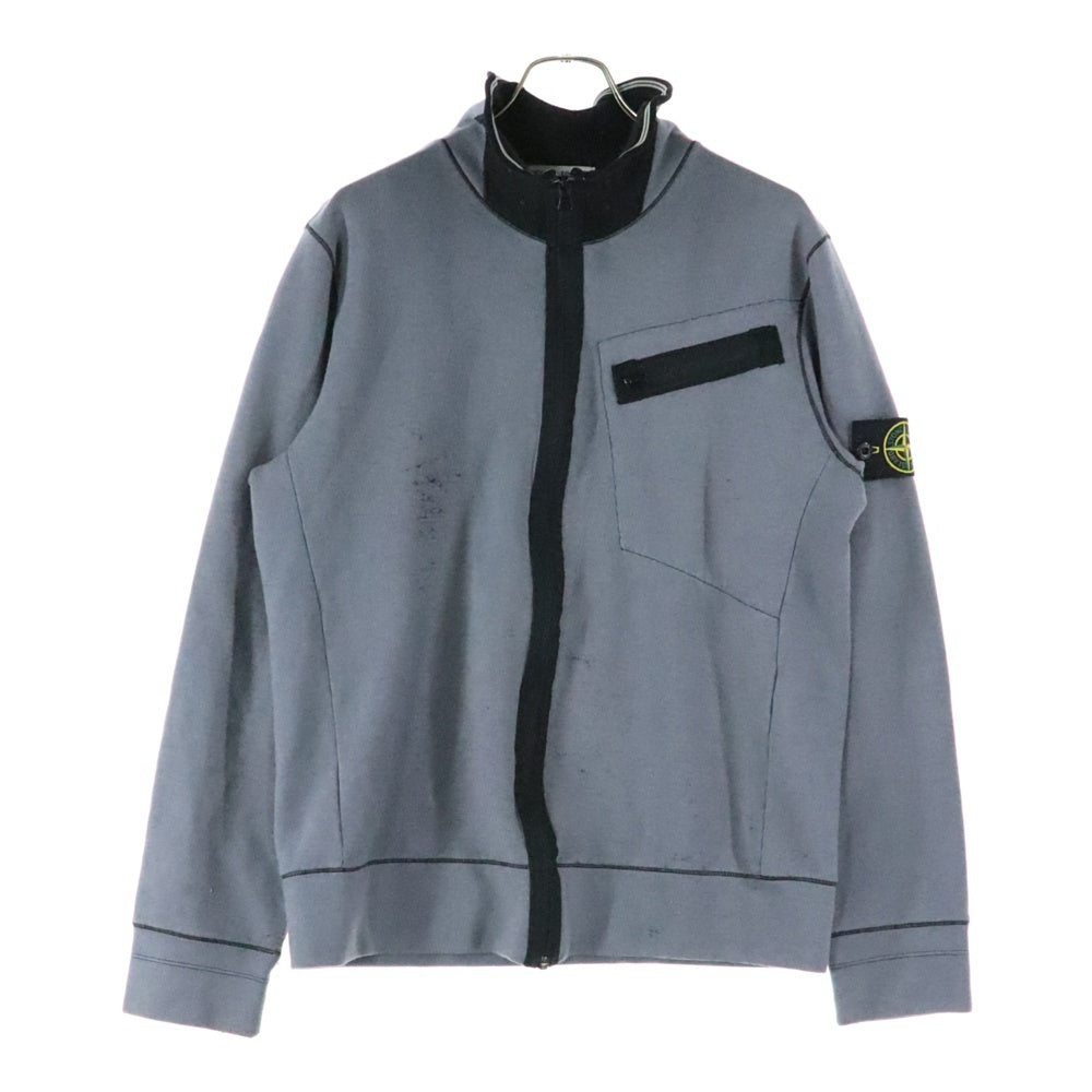 STONE ISLAND(ストーンアイランド) 袖ロゴワッペン ジップアップ フリースジャケット グレー 52156Q40 17