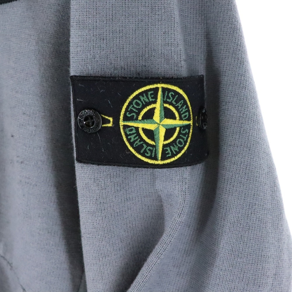 STONE ISLAND(ストーンアイランド) 袖ロゴワッペン ジップアップ フリースジャケット グレー 52156Q40 17