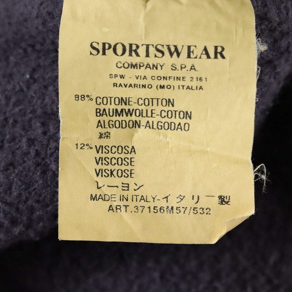 STONE ISLAND(ストーンアイランド) 袖ロゴワッペン付き ハイネック ハーフジップ スウェット トレーナー パープル 37156M57 13