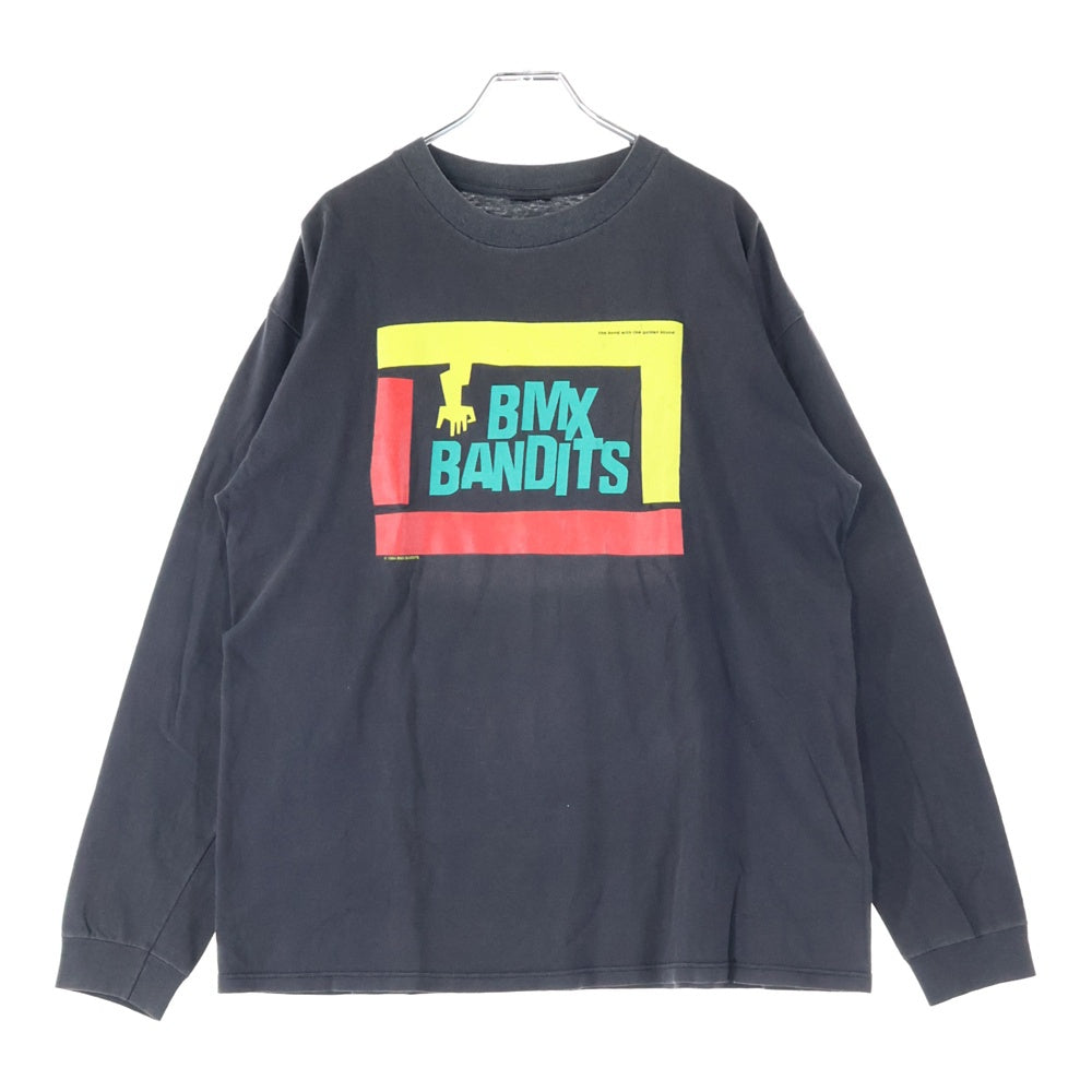 VINTAGE(ヴィンテージ) 90s BMX BANDITS L/S TEE バンドT 長袖 クルーネック ロンT ブラック