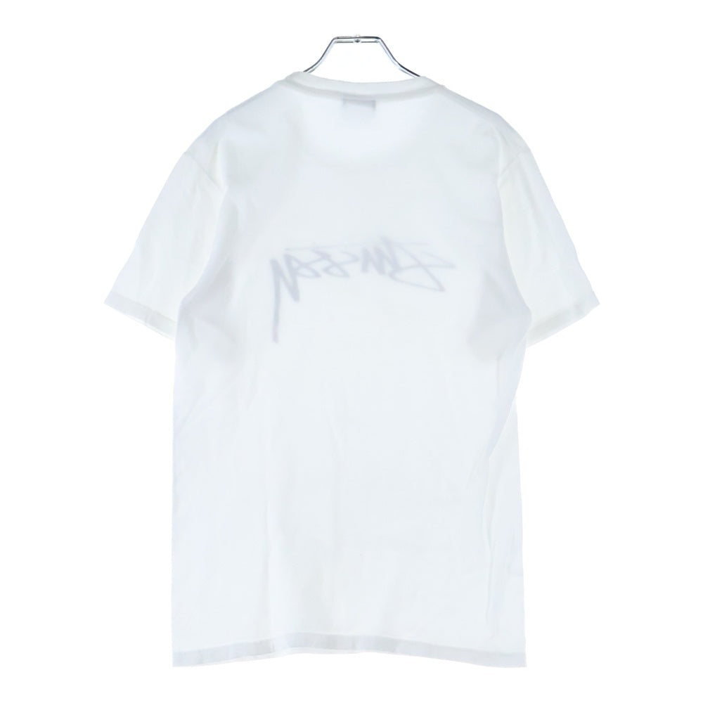 STUSSY(ステューシー) ロゴプリント 半袖 クルーネック Tシャツ ホワイト