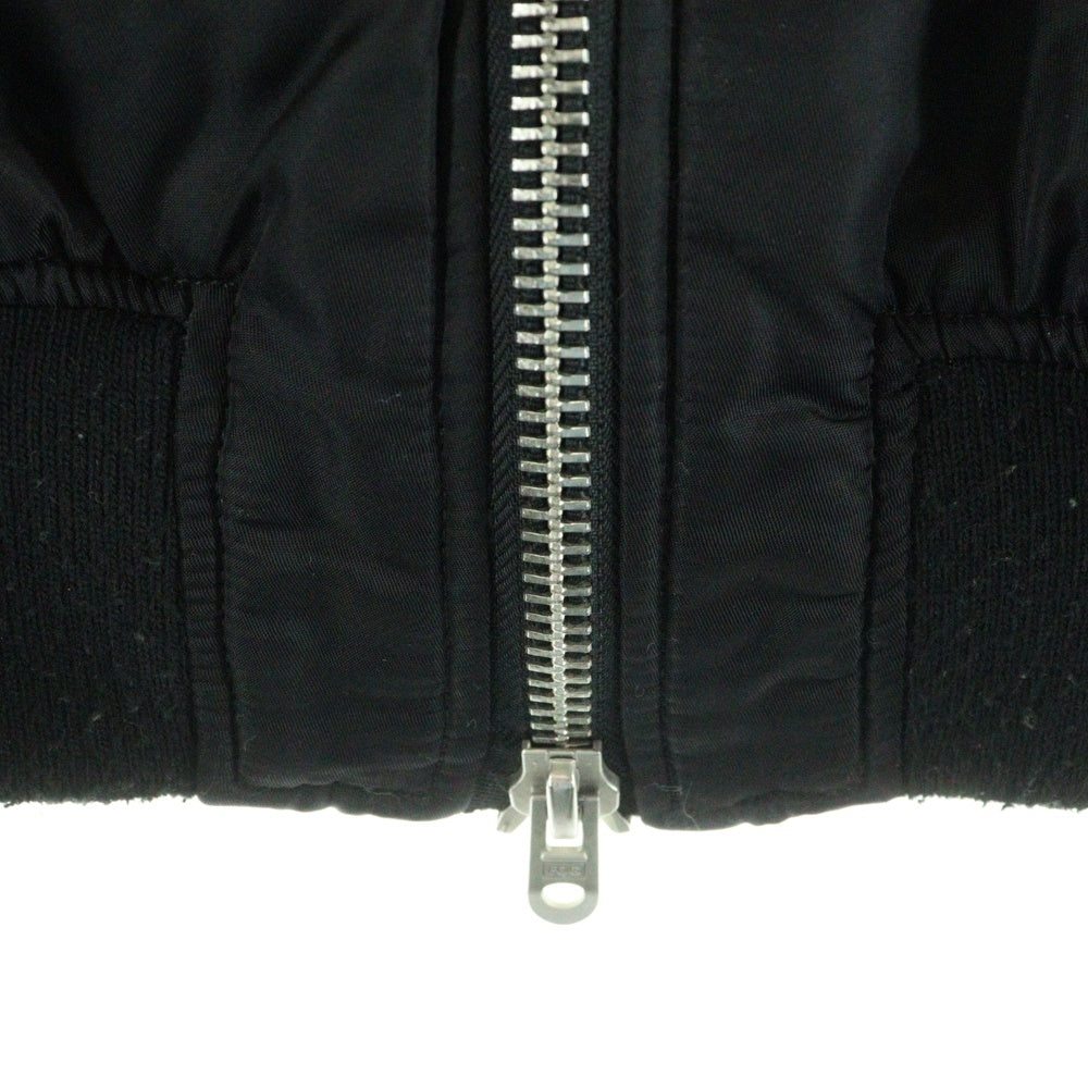 ESSENTIALS FEAR OF GOD(エッセンシャル フィアオブゴッド) バックロゴプリント ボンバージャケット MA-1 フライトジャケット アウター ブラック