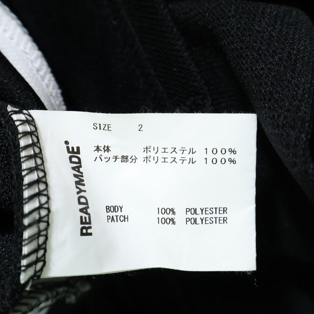 READY MADE(レディメイド) GAME SHIRT SMILE スマイル刺繍 長袖ゲームシャツ ブラック RE-P0-BK-00-00-249