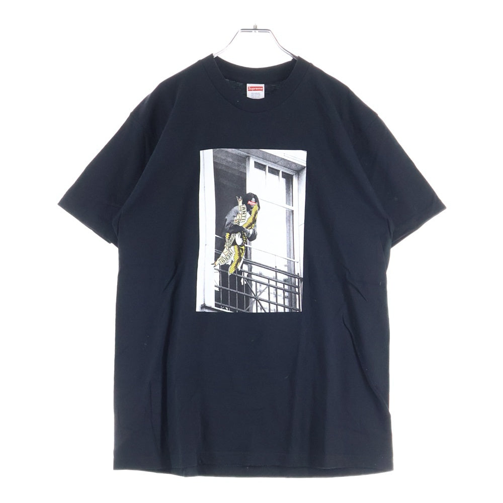 SUPREME(シュプリーム) ×ANTI HERO Balcony S/S Tee フロントプリント クルーネック 半袖Tシャツ ブラック