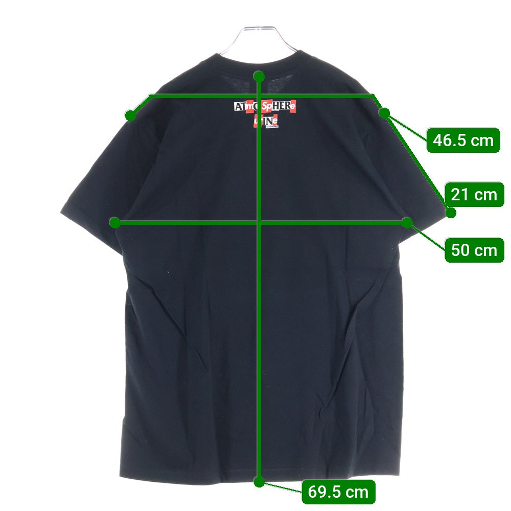 SUPREME(シュプリーム) ×ANTI HERO Balcony S/S Tee フロントプリント クルーネック 半袖Tシャツ ブラック