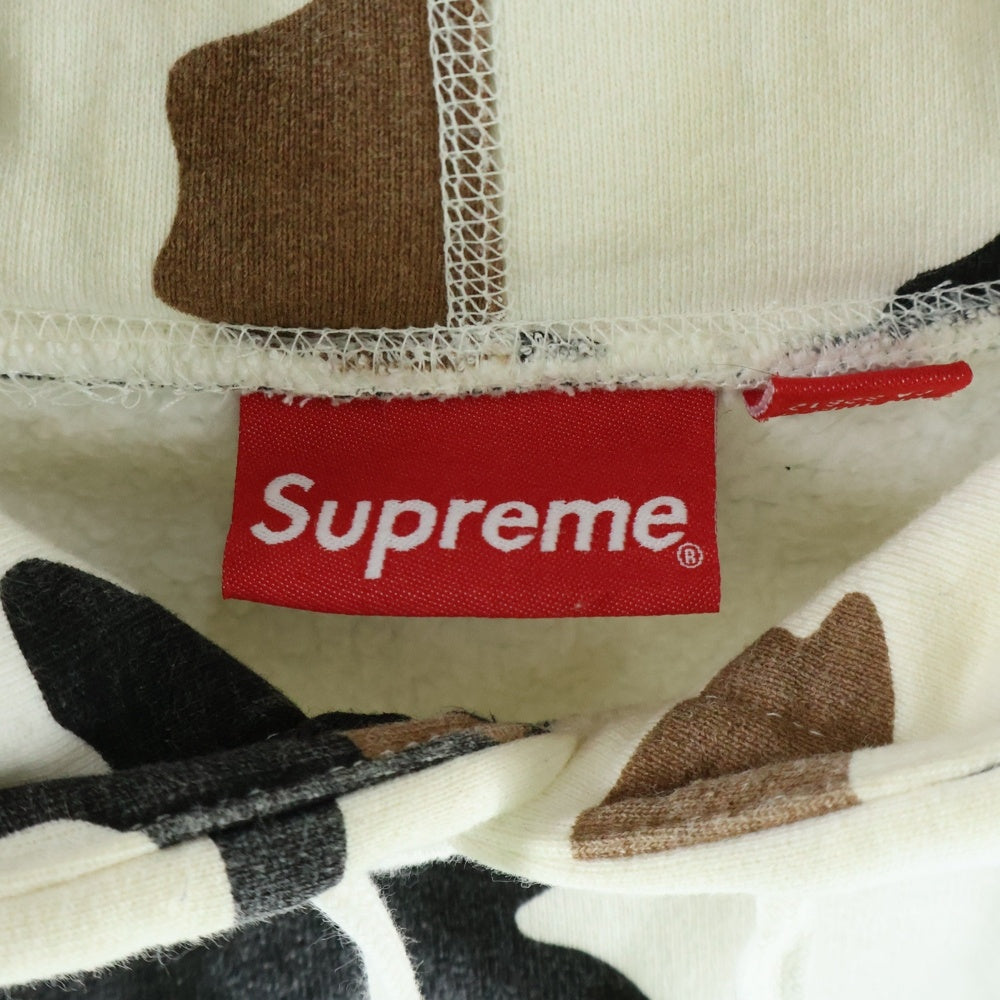 SUPREME(シュプリーム) 16AW Box Logo Hooded Sweatshirt カモ柄 ボックスロゴ スウェット プルオーバーパーカー ホワイト